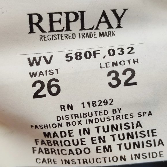 NWT Replay Janice jeans baggy blue women's size 26x32 - Picture 8 of 14